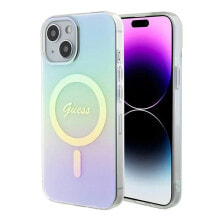 GUESS Guhmp15Shitsq iPhone 151413 6.1 Turkusowyturquoise Iml Iridescent phone case