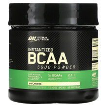 Amino Acids optimum Nutrition, Instantized BCAA 5000 Powder, Unflavored, 12.16 oz (345 g)