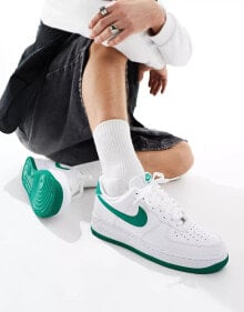 Nike – Air Force 1 '07 – Herren-Sneaker in Weiß und Grau