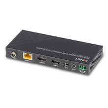 Lindy 150m Cat.6 HDMI 4K60 HDBaseT Extender - 3840 x 2160 pixels - AV transmitter & receiver - 150 m - Wired - Black - HDCP