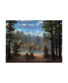 Trademark Global r W Hedge White Tail Family Canvas Art - 27