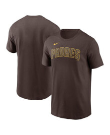 Nike men's Brown San Diego Padres Fuse Wordmark T-shirt