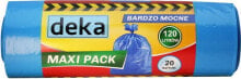 Мешки для мусора deka Worki bardzo mocne Maxi Pack 120L niebieskie 20szt. (D-300-0101)