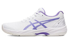 Asics Gel-Game 9 防滑耐磨透气 低帮 网球鞋 女款 白紫 / Кроссовки Asics Gel-Game 9 1042A211-101