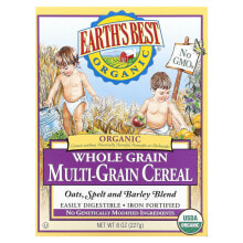Детские каши earth's Best, Органическая многозерновая каша из цельного зерна, 227 г (8 унций)