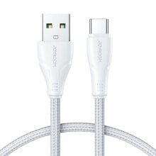 Купить компьютерные кабели и коннекторы joyroom: Przewód kabel Surpass Series USB - USB-C 3A 1.2m biały