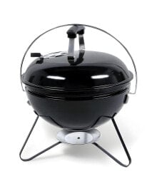 SUGIFT 14 in. Steel BBQ Grill with Lid Portable Charcoal Grill for Outdoor Camping