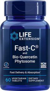 Витамин С Life Extension Fast-C Витамин С и биокверцетин  60 вегетарианских таблеток