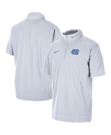 Nike men's White North Carolina Tar Heels Coaches Half-Zip Short Sleeve Jacket