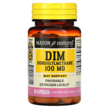 Витамины и БАДы для женщин Масон Натурал, DIM, дииндолилметан, 100 мг, 60 капсул