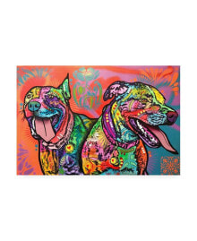 Trademark Global dean Russo Two Happy Pups Canvas Art - 15