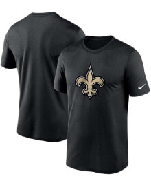 Men's Big and Tall Black New Orleans Saints Logo Essential Legend Performance T-shirt