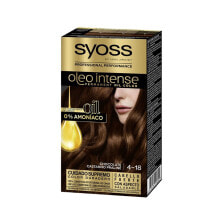 Краска для волос syoss Oleo Intense Permanent Oil Color N 4-18  Масляная краска для волос без аммиака, оттенок коричневый мокко