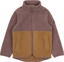 Fleecejacke, rosa & braun, Gr. 98/104, 1 St