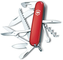 Knives and multitools for tourism victorinox Huntsman - Slip joint knife - Multi-tool knife - Stainless steel - Red - 15 tools - 9.1 cm