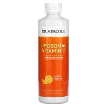 Витамин С ДР. Меркола, Липосомальный витамин C, цитрусовая ваниль, 1000 мг, 450 мл (15,2 жидк. Унции)