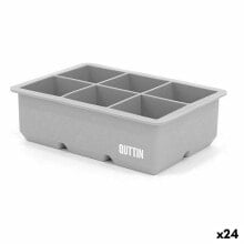 Ice Cube Mould Quttin Flexible Silicone 16,5 x 10,5 x 5 cm (24 Units)