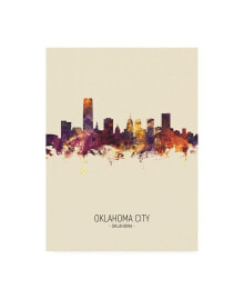 Trademark Global michael Tompsett Oklahoma City Skyline Portrait III Canvas Art - 36.5