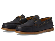 Купить черные мужские кроссовки Sperry: [STS24494] Mens Sperry GOLD A/O 2-EYE BURNISHED LEATHER