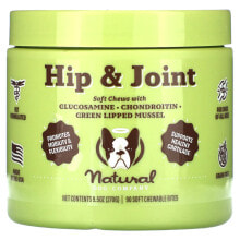 Natural Dog Company, Hip & Joint, All Ages, Chicken Liver & Turmeric, 90 Chewables, 10 oz (284 g)