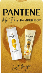 Шампуни для волос pantene Me Time Pamper Box Набор: Шампунь для поврежденных волос 400 мл + Кондиционер для сухих и поврежденных волос 200 мл
