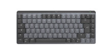 Клавиатуры logitech MX Mini Mechanical клавиатура РЧ беспроводной + Bluetooth QWERTZ Немецкий Графит, Серый 920-010772