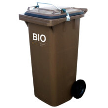Basket container GASTRO bucket with a tight lid for waste bio food waste - brown 120L