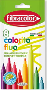 Купить фломастеры для детей FIBRACOLOR: Fibracolor Pisaki Colorito Fluo 8 kolorów FIBRACOLOR