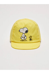 Snoopy Baskılı Erkek Bebek Şapka