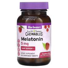 Earth Sweet Chewables, Melatonin, Raspberry, 5 mg, 120 Chewable Tablets