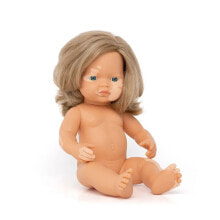 MINILAND Caucasian Dark Blonde Girl With Vitiligo 38 cm baby doll