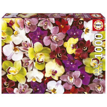 Детские развивающие пазлы eDUCA BORRAS 1000 Pieces Orchids Collage Puzzle