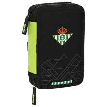 SAFTA Real Betis Balompie Double Filled 28 Pieces Pencil Case