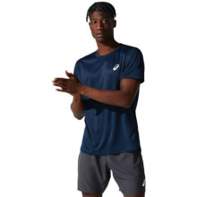 Мужская футболка спортивная синяя с логотипом  Asics Core SS Top M 2011C341-401