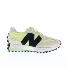 New Balance 327 WS327WG Womens Yellow Suede Lace Up Lifestyle Sneakers Shoes купить онлайн