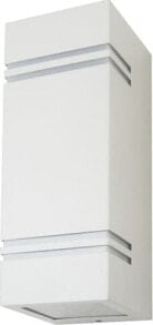 Kinkiet V-TAC Oprawa ewelacyjna VT-7662 GU10 WALL FITTING SQUARE,SS BODY WITH BORDER-WHITE BODY,2 WAY IP44 7543