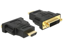 DeLOCK 65467 кабельный разъем/переходник HDMI DVI 24+5 Черный