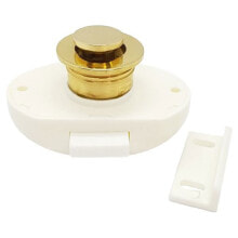 GOLDENSHIP Polished Button Door Latch