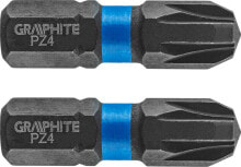 Купить биты для электроинструмента GRAPHITE: Graphite Końcówka wkrętakowa (Bity udarowe PZ4 x 25 mm, 2 szt.)