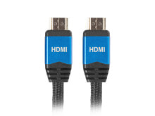 Lanberg CA-HDMI-20CU-0018-BL - 1.8 m - HDMI Type A (Standard) - HDMI Type A (Standard) - 3D - 18 Gbit/s - Black