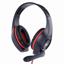 Headphones with Microphone GEMBIRD GHS-05-R Red