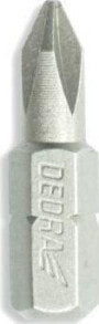 Биты для электроинструмента dedra Końcówki wkrętakowe ph0x25 мм, 10шт пуделко пласт (18A02PH00-10)