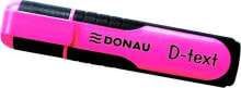 Фломастеры для рисования для детей donau Highlighter, текстовый маркер D-Text розовый (14K122W)