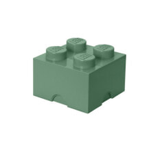 Контейнеры и ланч-боксы для школы room Copenhagen LEGO Storagge Brick 4 Ящик для хранения Зеленый RC40031747