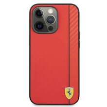 FERRARI Fesaxhcp13XRe iPhone 13 Pro Max 6.7 On Track Carbon Stripe phone case