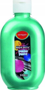 Keyroad Farba plakatowa KEYROAD, metaliczna, 300ml, butelka, zielona