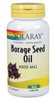 Рыбий жир и Омега 3, 6, 9 Solaray Borage Seed Oil GLA Масло семян огуречника источник ГЛК (гамма-линоленовой кислоты) 240 мг 50 гелевых капсул