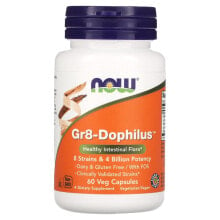 Пребиотики и пробиотики Now Foods, Gr8-Dophilus, 60 растительных капсул