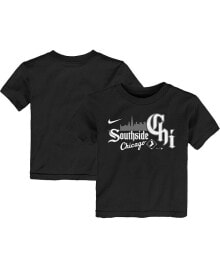 Nike toddler Boys and Girls Black Chicago White Sox City Connect Graphic T-shirt