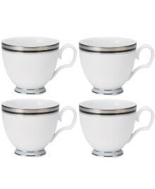 Noritake austin Platinum Set of 4 Cups, Service For 4